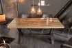 Table à manger Barracuda X en avec plateau en verre 180cm