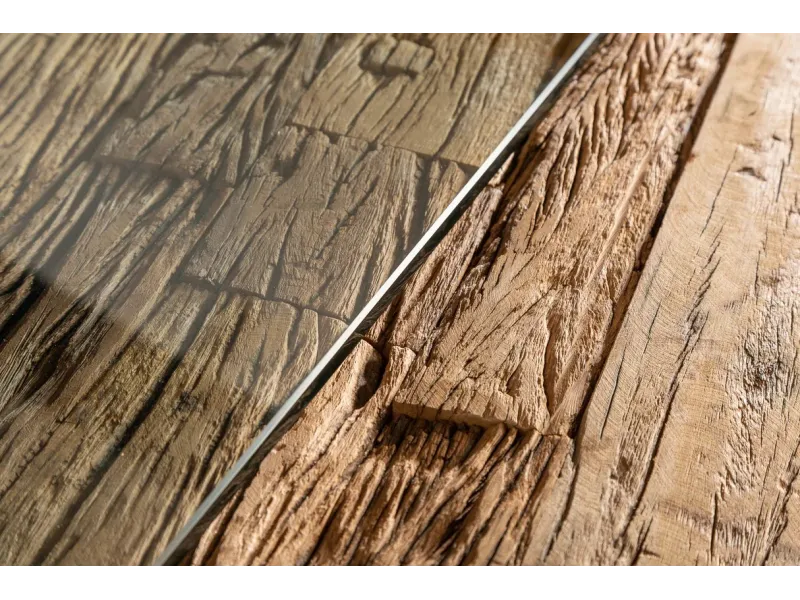 Table à manger Barracuda X en avec plateau en verre 180cm