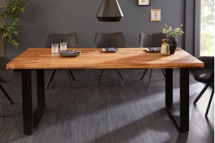 Table à manger Mammut 160cm acacia sauvage 26mm pas cher 2