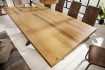 Table à manger en bois massif coloris naturel 200cm pas cher