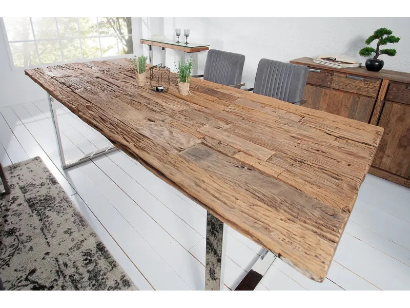 Table en bois massif pas cher | LIVRAISON GRATUITE | bellozia