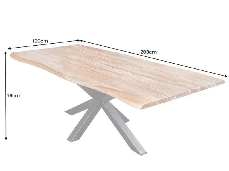 Table en bois massif pas cher | LIVRAISON GRATUITE | bellozia