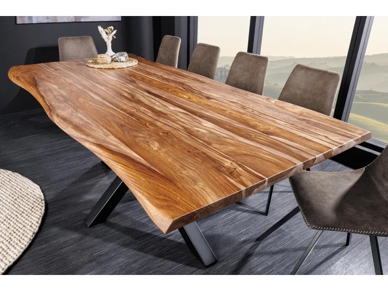 Table en bois massif pas cher | LIVRAISON GRATUITE | bellozia