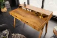 Bureau design en bois massif de 120cm coloris naturel