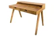 Bureau design en bois massif de 120cm coloris naturel