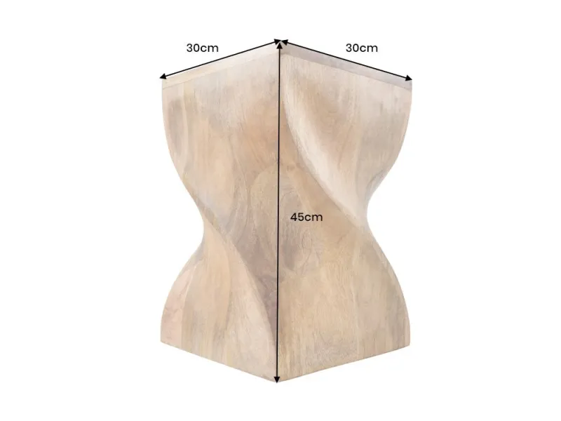 Tabouret design en aluminium argenté 45cm Tabourets bas |bellozia.com