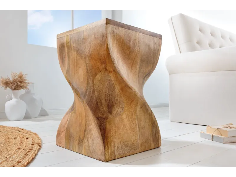 Tabouret design en aluminium argenté 45cm Tabourets bas |bellozia.com