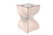 Tabouret design en aluminium argenté 45cm Tabourets bas |bellozia.com