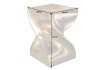 Tabouret design en aluminium argenté 45cm Tabourets bas |bellozia.com