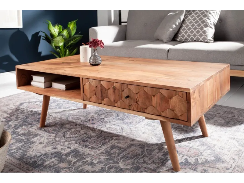 Table basse bois massif pas cher | LIVRAISON GRATUITE | bellozia...