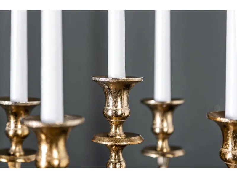 Chandelier 120 cm design 5 branches en aluminium argenté Objets de ...