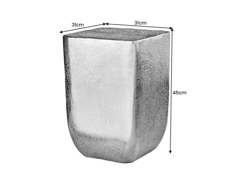 Table d'appoint UNIT 45 cm effet martelé doré