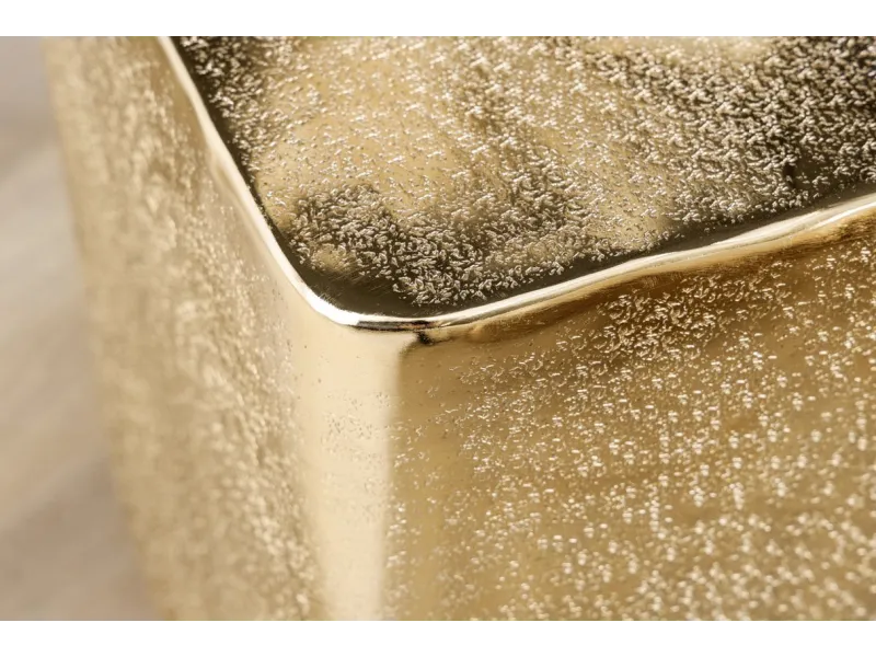 Table d'appoint UNIT 45 cm effet martelé doré