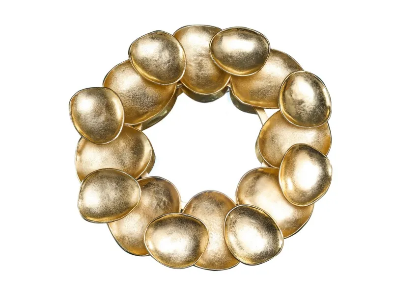 Miroir Variation 70 cm doré - Élégance et caractère artisanal