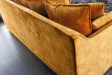 Canapé velours 3 places jaune moutarde – Design moderne pour salon chic