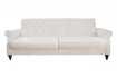 Canapé convertible design classique de couleur beige en tissu avec ...