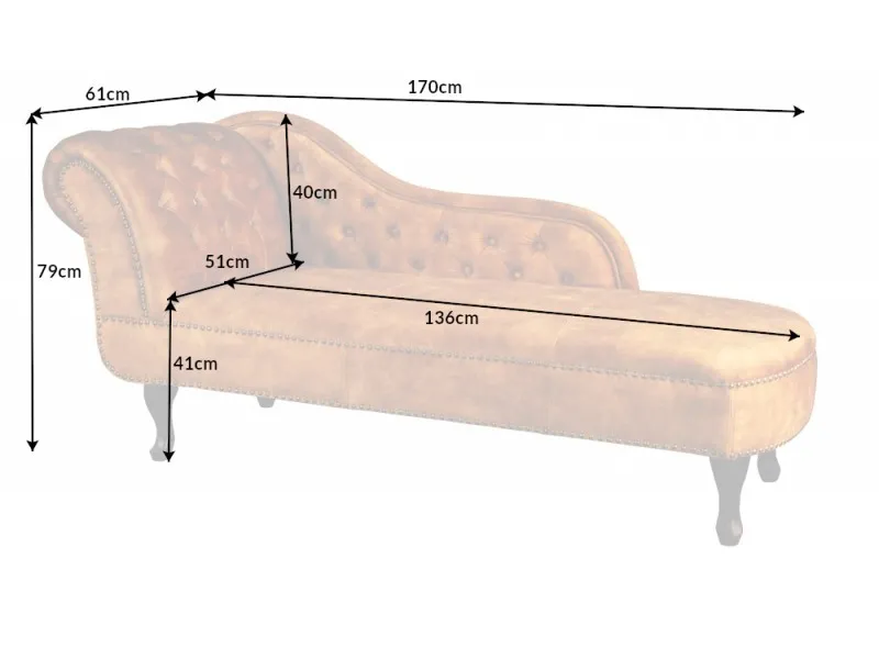 Méridienne design Chesterfield capitonné en simili cuir vert émeraude