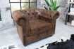 Fauteuil design chesterfield teinté marron Fauteuil |bellozia.com