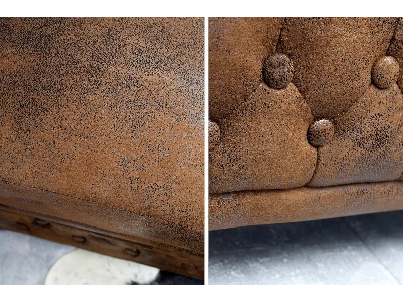 Fauteuil design chesterfield teinté marron Fauteuil |bellozia.com