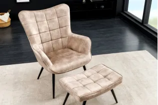 Fauteuil à bascule design scandinave coloris bleu claire Fauteuil |... 2