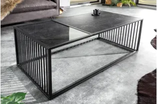 Table Basse Industrielle à Deux Niveaux