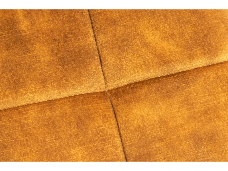 Tabouret SCANDINAVIA – Velours Jaune Moutarde