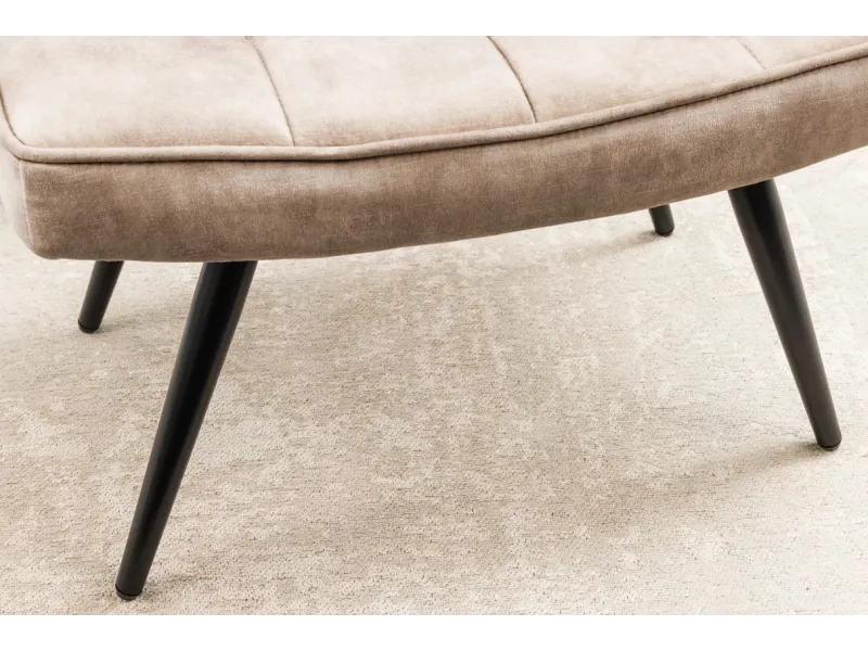 Pouf design BOULE de 50cm coloris gris en coton tricoté Pouf |bellozia...