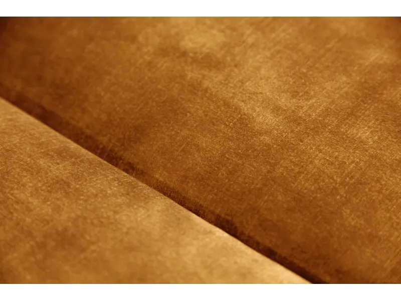 Canapé MODERN BAROCK 240cm 3 places – Élégance et raffinement en velours jaune moutarde