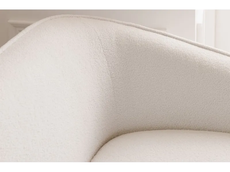 Canapé 3 places en tissu blanc Canapés droits, banquettes |bellozia...