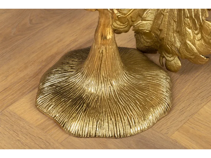 Table d'appoint en métal argenté / verre trempé Table d'appoint  |l...