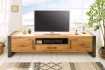 Meuble TV en Bois Massif de Chêne Sauvage 200cm