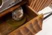 Meuble TV en Bois Massif avec Sculptures 3D