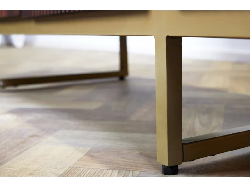 Buffet en Bois Massif Rainuré Style Rétro