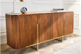 Buffet bois massif rétro chic – Design élégant & moderne | Bellozia