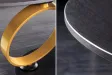 Table basse pivotante DANCING RINGS en céramique noire – Design moderne et luxe | Bellozia