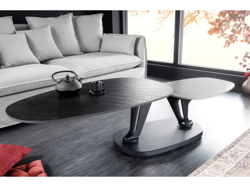 Table d'appoint 55 cm design en verre / métal Table d'appoint  |adenia...