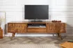 Meuble TV en Bois Massif Sheesham - Style Naturel