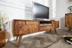 Meuble TV en Bois Massif Sheesham - Style Naturel