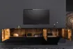 Meuble TV contemporain |Meuble TV design ovale avec étagère coloris...