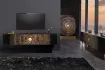 Meuble TV contemporain |Meuble TV design ovale avec étagère coloris...