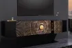 Meuble TV contemporain |Meuble TV design ovale avec étagère coloris...