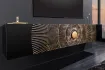 Meuble TV contemporain |Meuble TV design ovale avec étagère coloris...