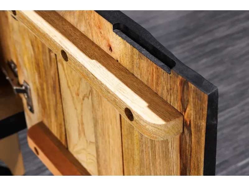 Meuble TV contemporain |Meuble TV sonoma foncé, avec étagère en ver...