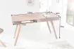 Bureau de 120cm design Scandinave coloris blanc Secrétaire |bellozia...