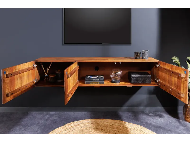 Meuble TV contemporain |Meuble TV moderne avec rangement coloris so...