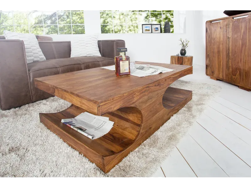 Meuble tv bois massif |Meuble tv design de couleur naturelle en boi...