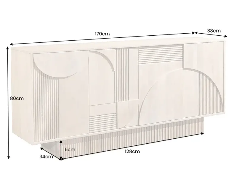 Buffet, Bahut et enfilade pas cher en bois massif  | LIVRAISON GRAT...