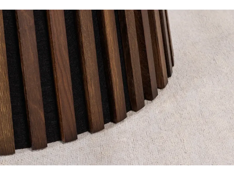 Table de Salle à Manger Ronde 120 cm - Chêne Foncé