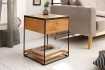 Table de Chevet Bois Massif Style Industriel 40cm | Petit prix