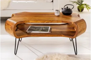 Table Basse en Bois 105cm Mango pas cher 2